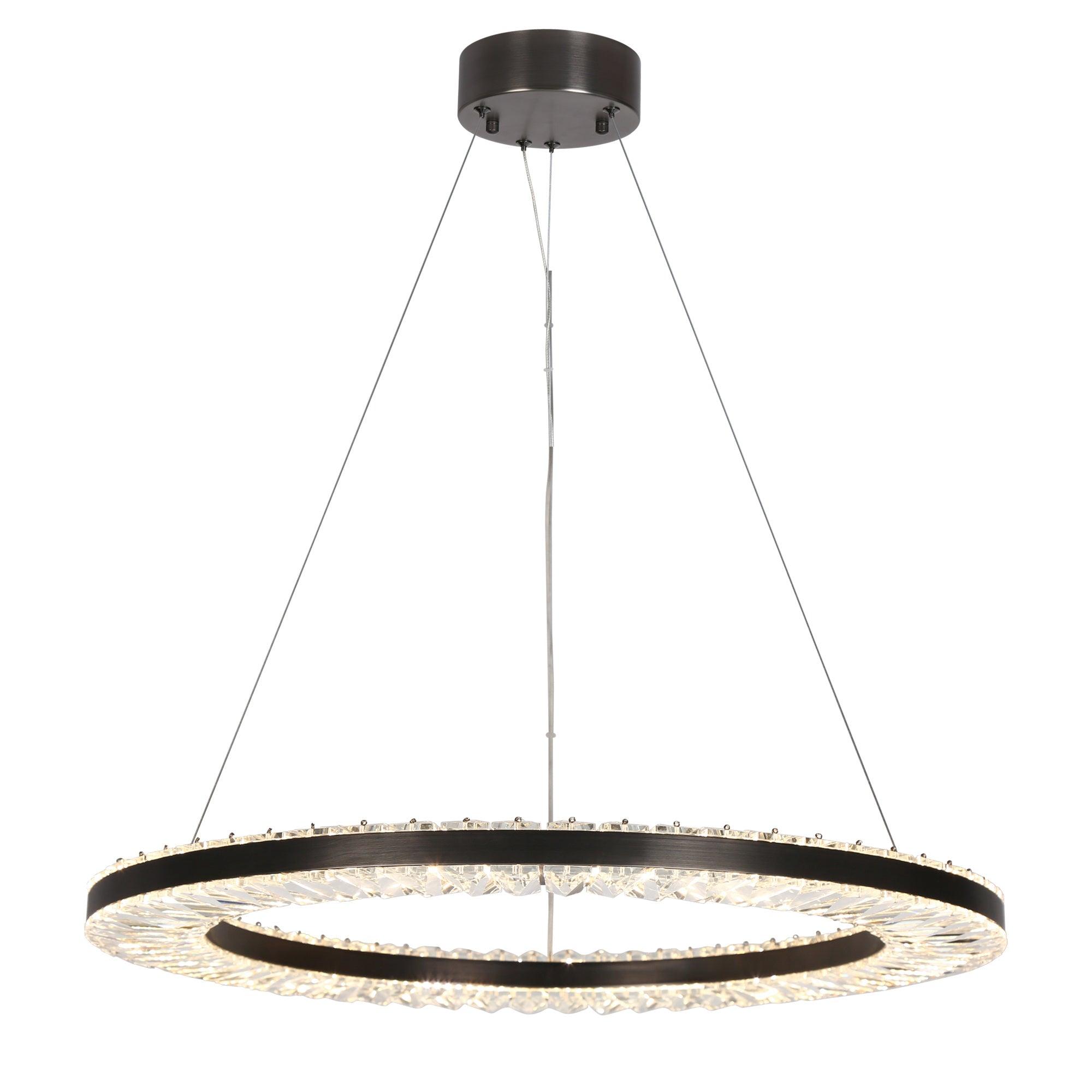 1-Light LED Ring Chandeliers
