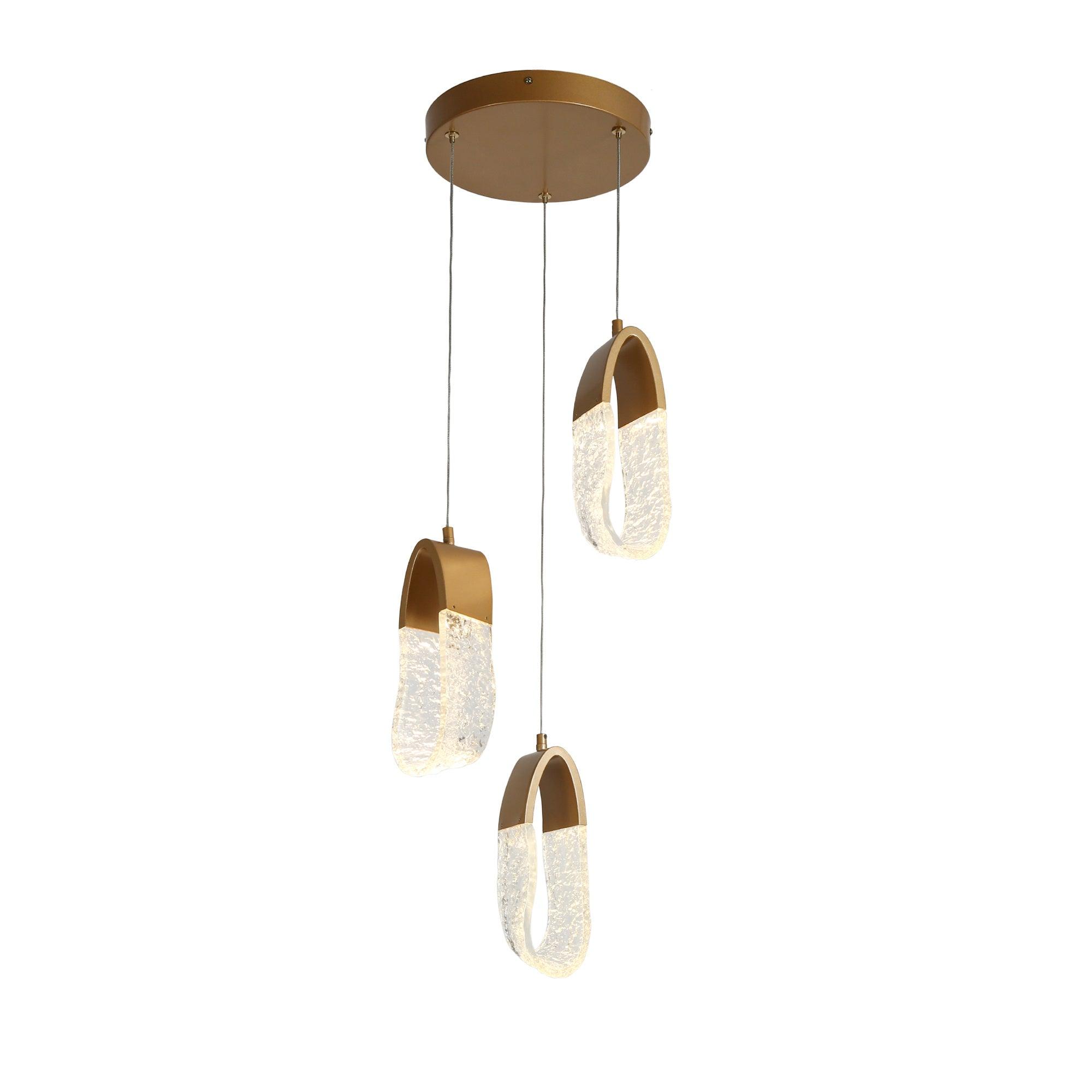3-Light LED Chandeliers Cluster Pendant Lights