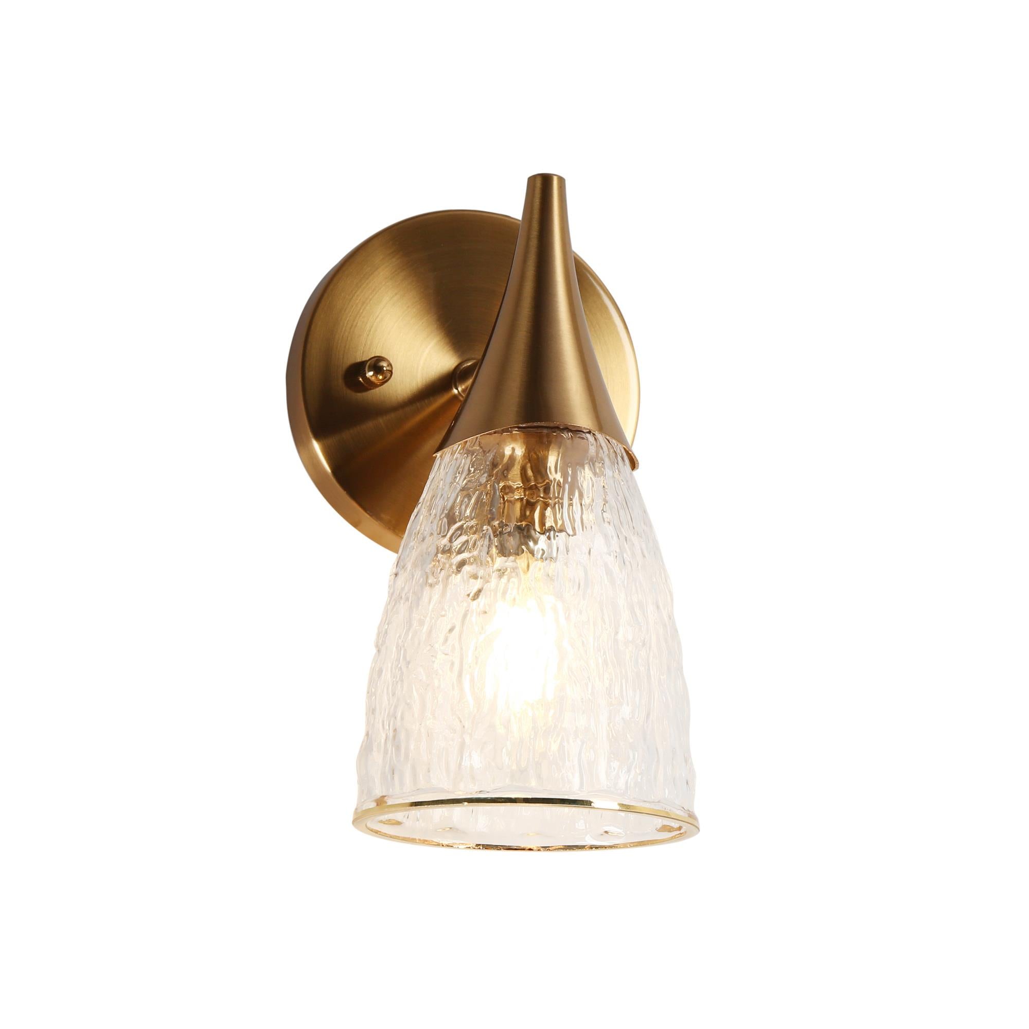 Ruthebic 1-Light Gold Vanity Light