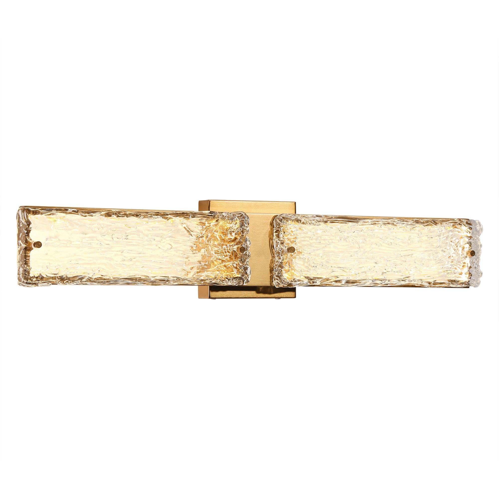 1-Light LED Wall Sconce with Texture Glass