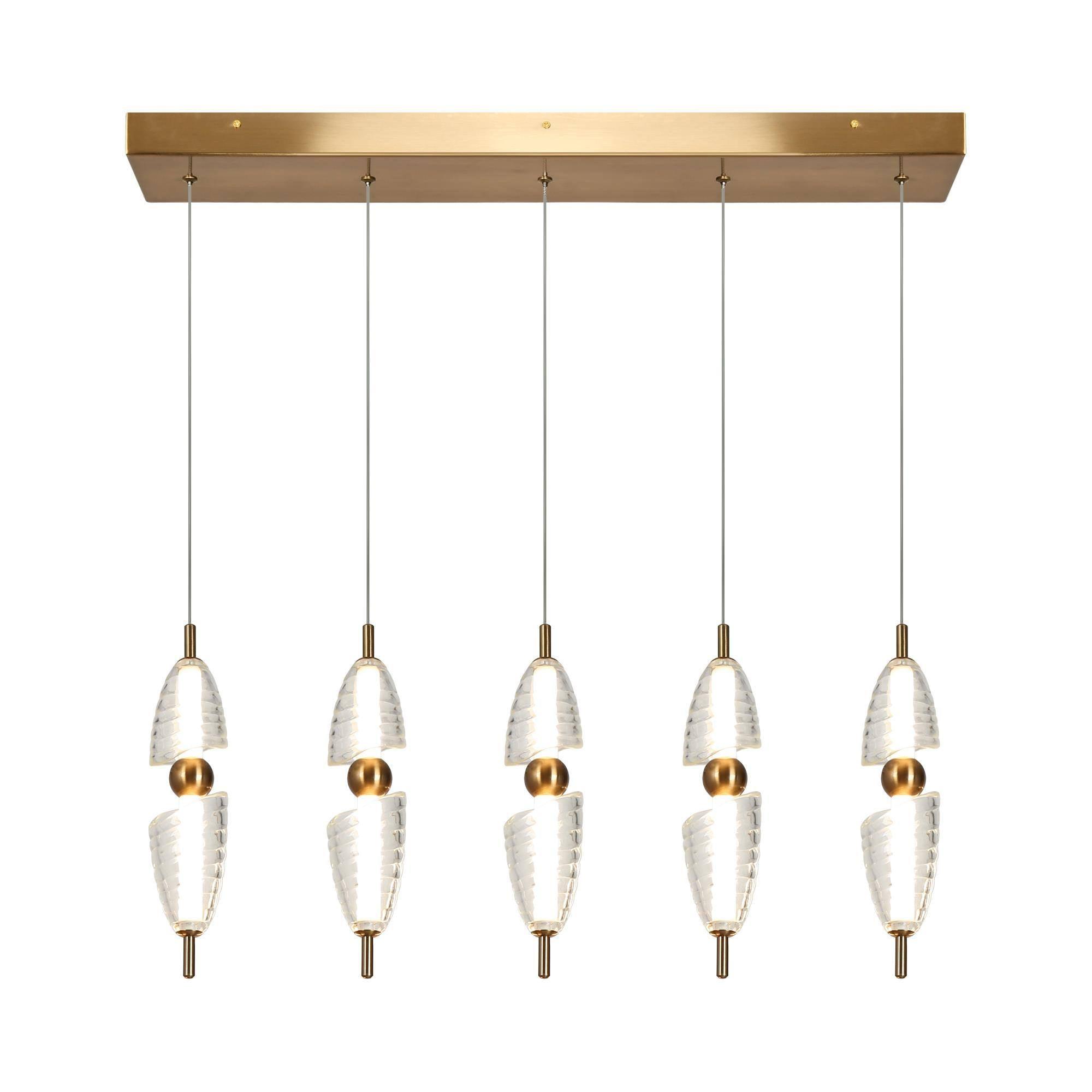 5-Light LED Chandeliers Island Lights