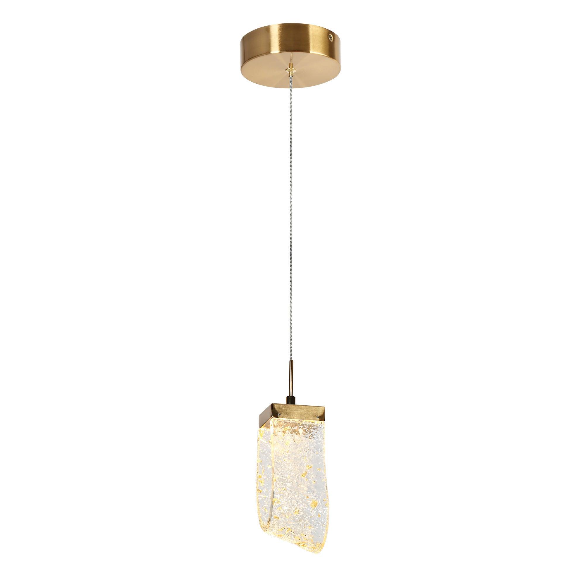 1-Light LED Resin Pendant Light