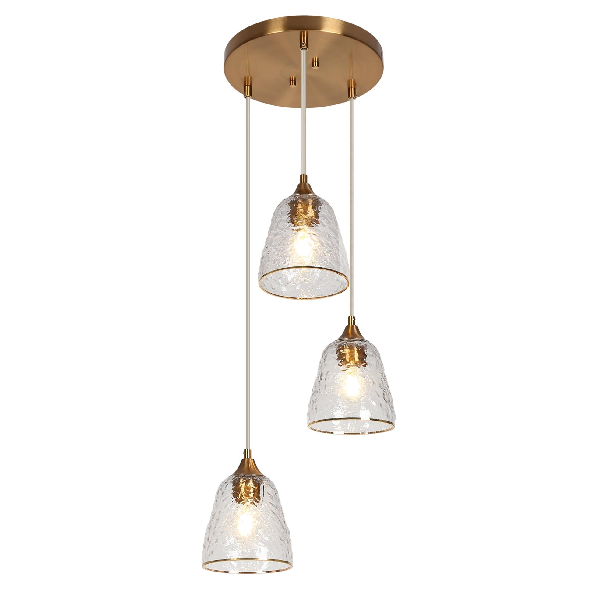 Dolohovstrout 3-Light Small Brass Chandelier