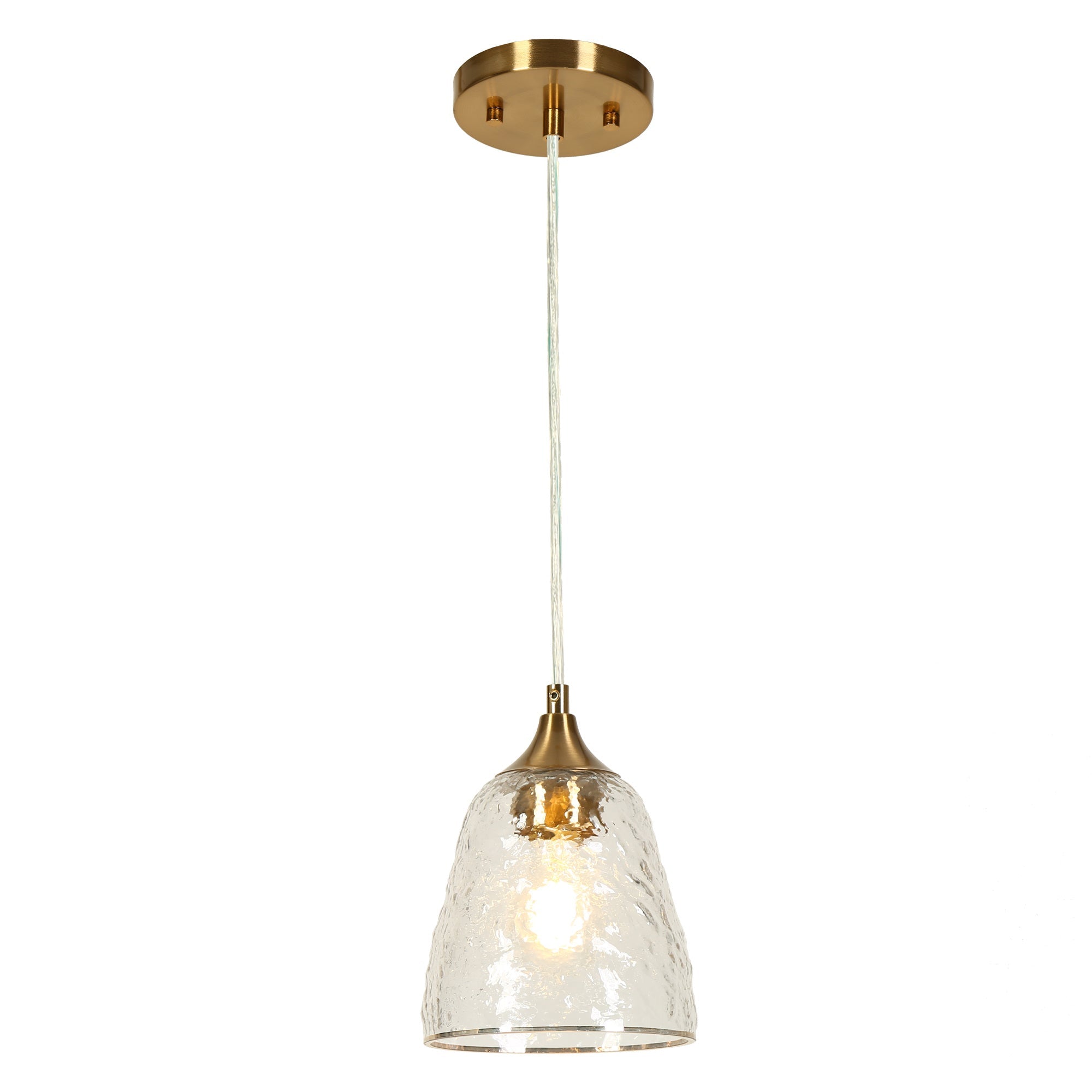 Dolohovstrout 1-Light 6" Gold Modern Cone Pendant Light Fixtures