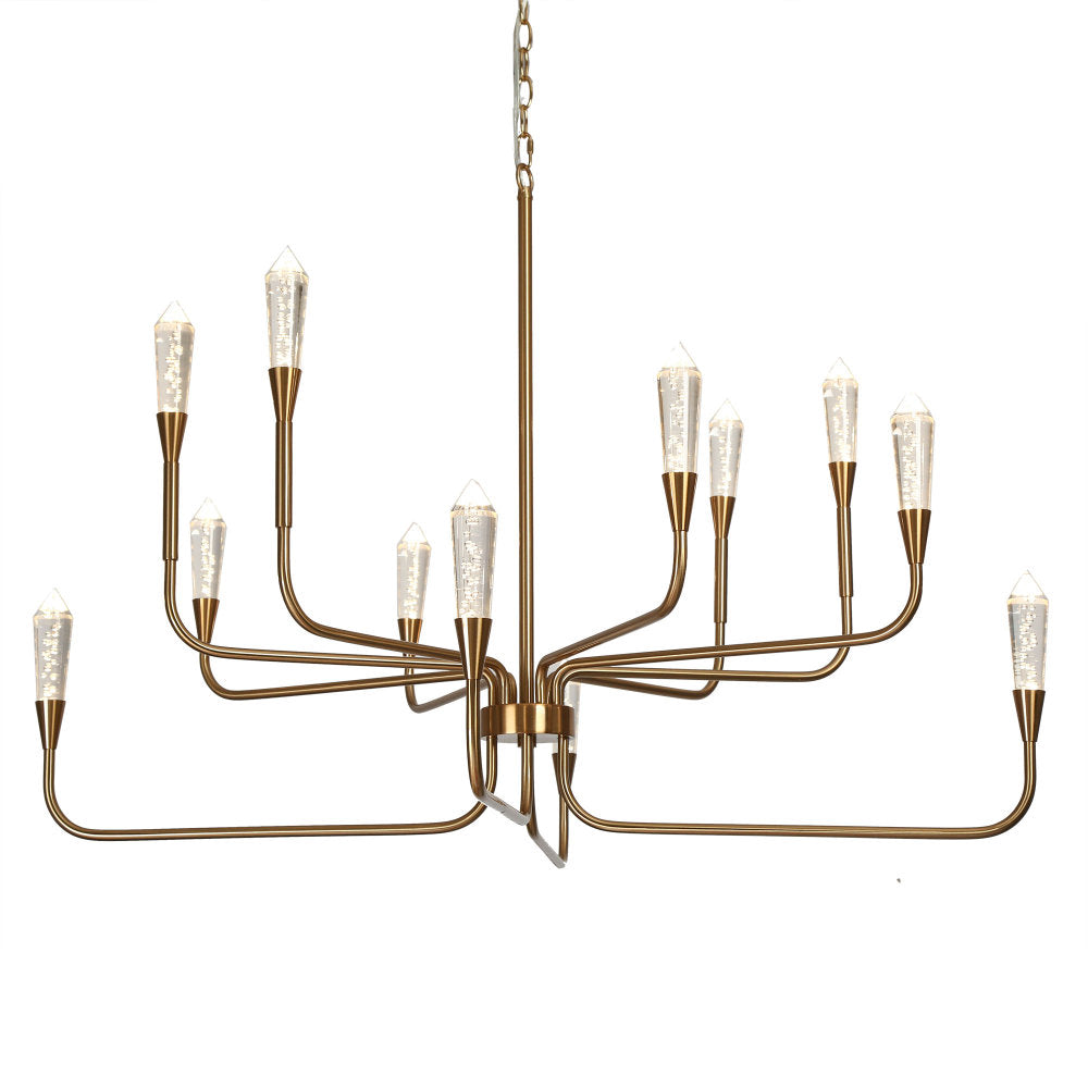 Syringodium 1-Light Oversized Gold LED Chandelier