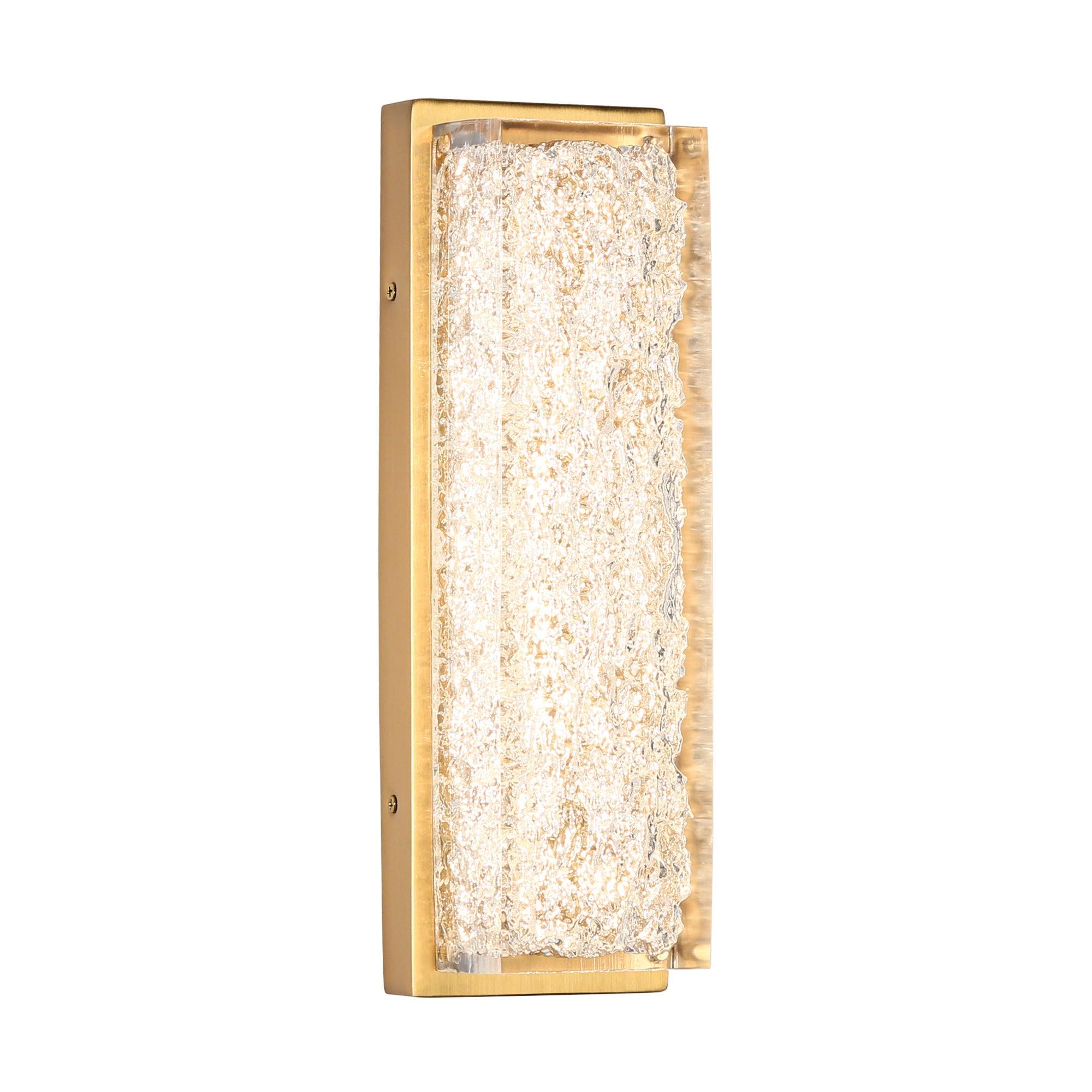 1-Light LED Gold Wall Sconce Lamps
