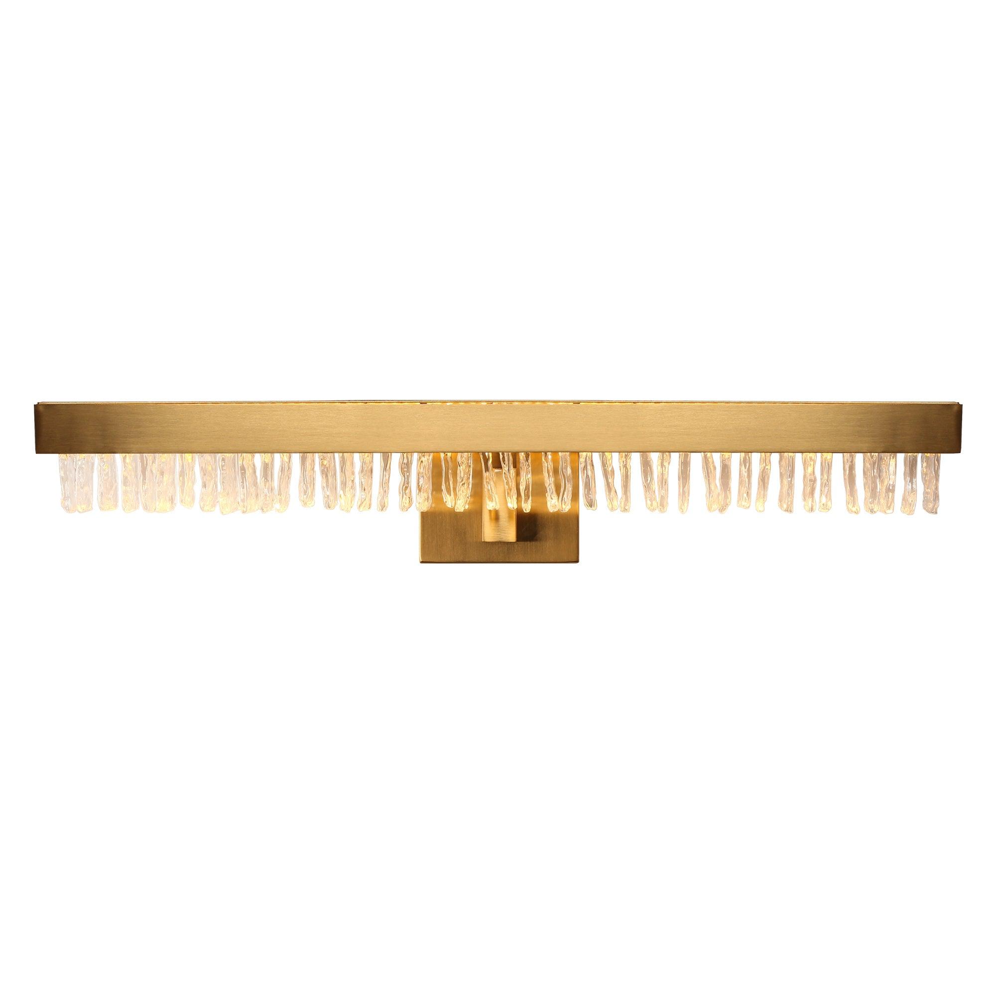 1-Light LED Gold Wall Sconce Lamp