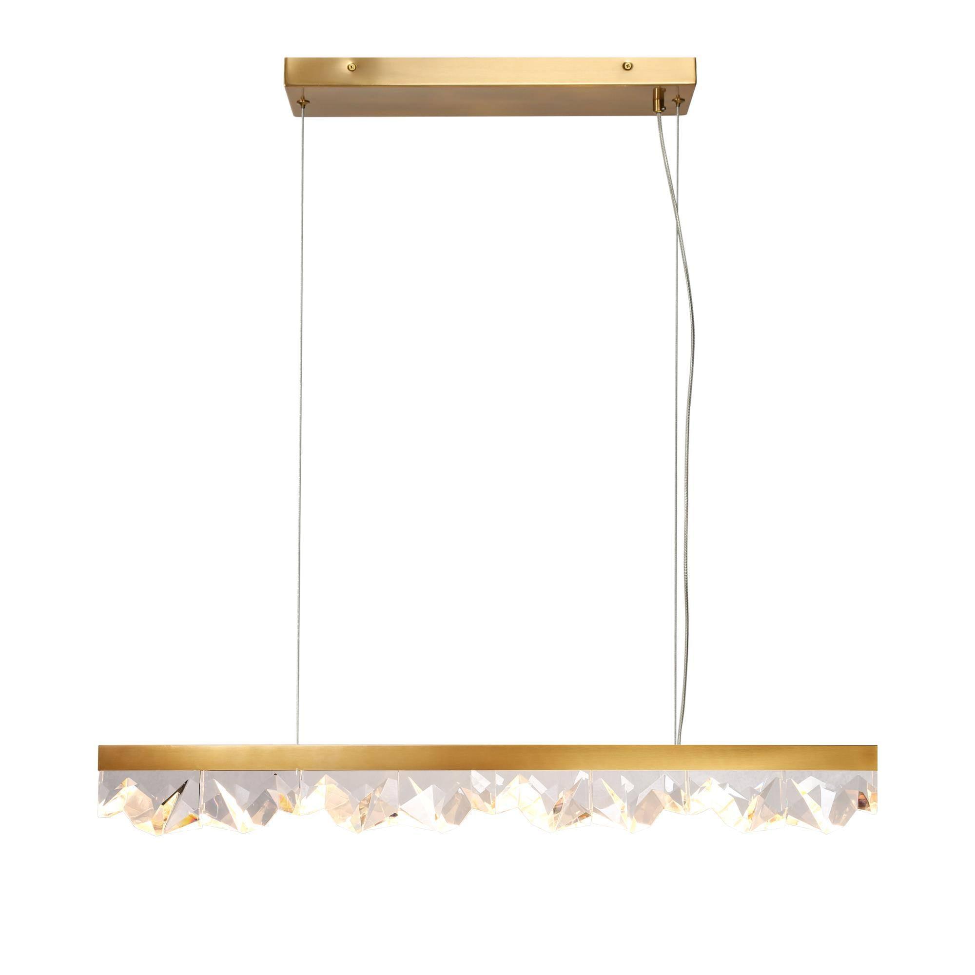 1-Light Crystal LED Island Chandeliers Lights